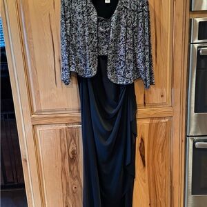 Alex Evenings Black Women's Evening Dress - Size 16W